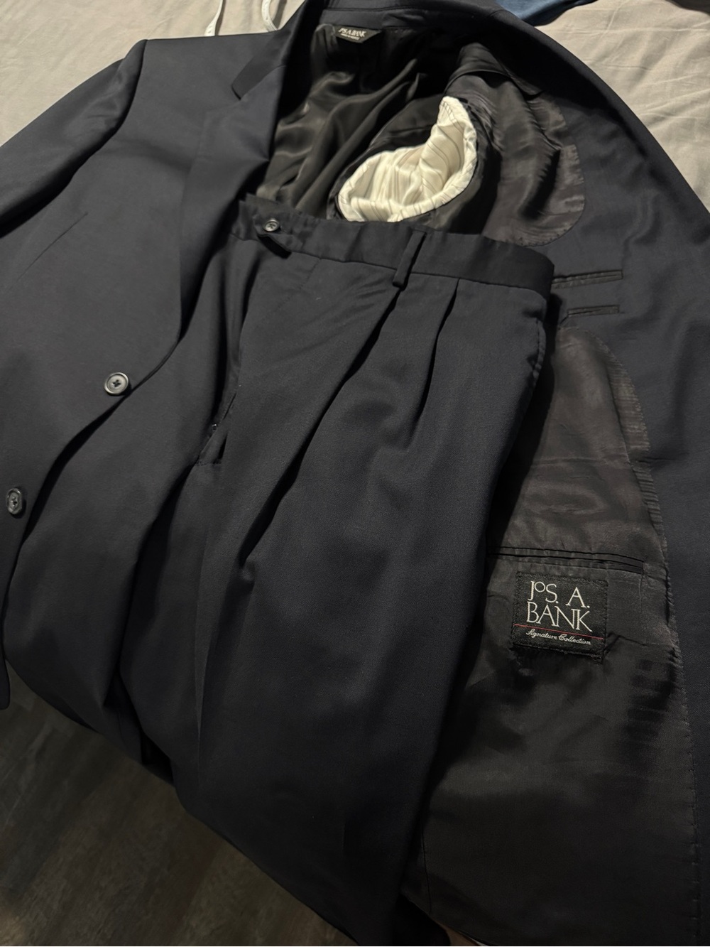 Jos. A. Bank Navy Suit Jacket and Pants